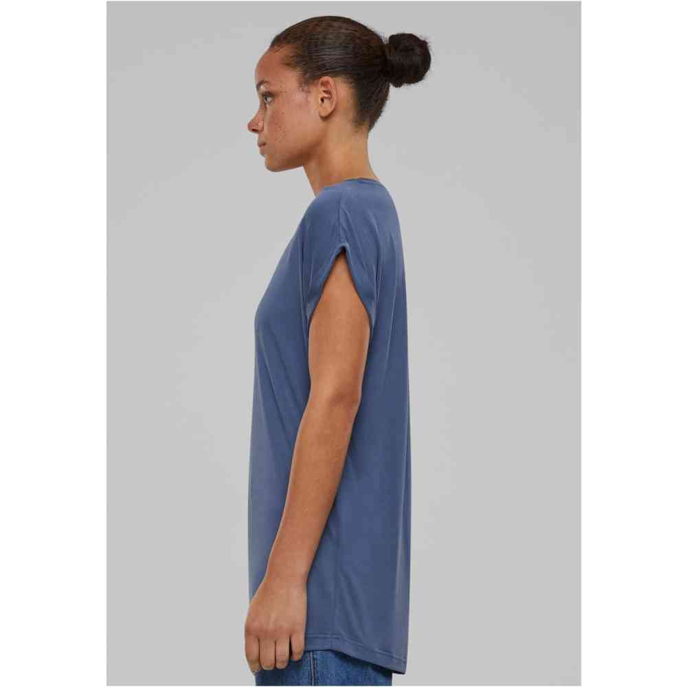 Urban Classics - Modal Extended Shoulder Damen TShirt - Blau